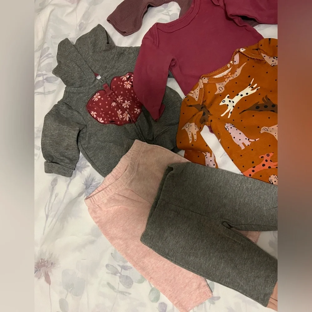 Baby Girl 0-3M 15 Piece Clothing Lot Carter’s Zara Gerber SpearmintLOVE